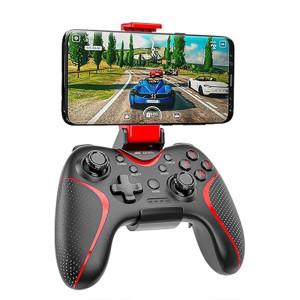 Ant Esports GP325 Wireless Bluetooth Gamepad  (For PC, Android, iOS, PS3, PS4, PC) Black - Red